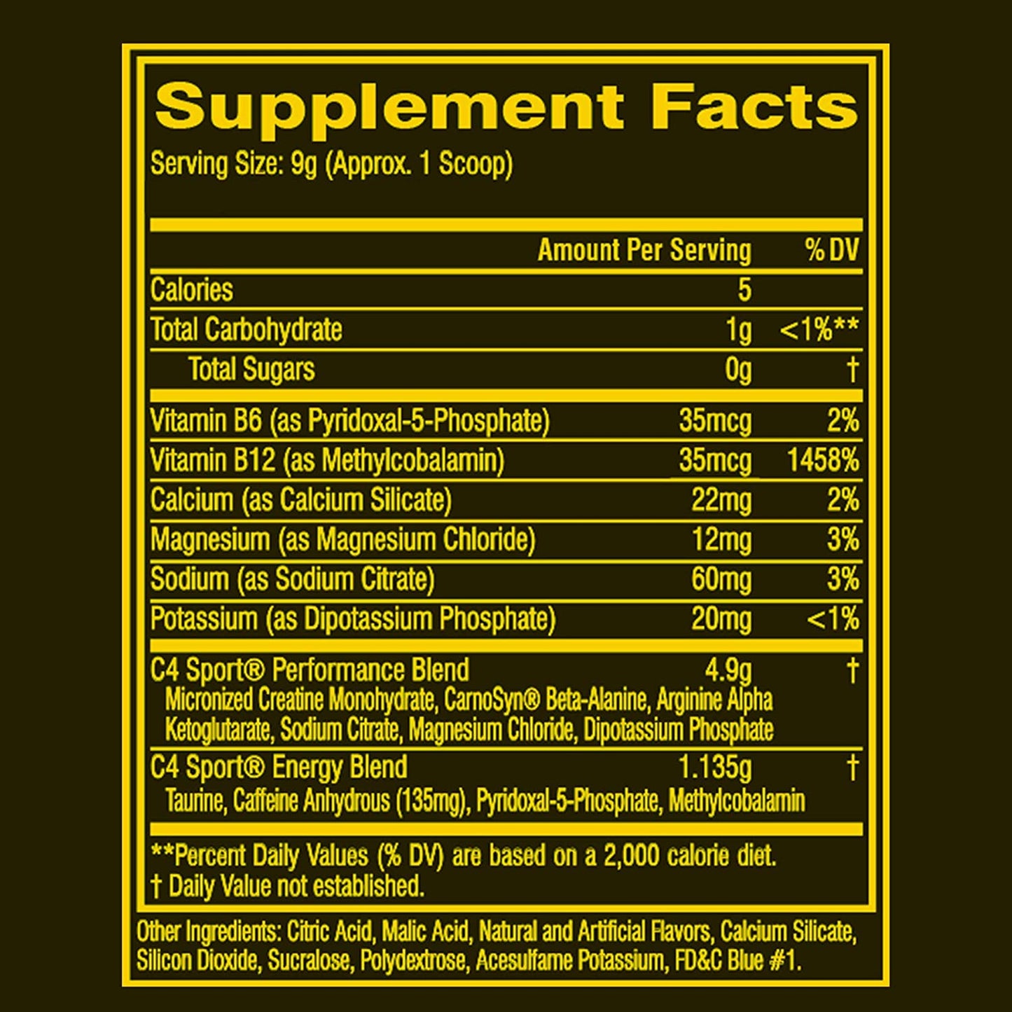 Cellucor C4 Sport - Blue Raspberry 30 servicios
