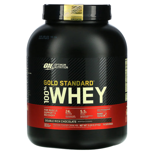 Optimum Nutrition 100% Whey Gold 5 lbs - Double Rich Chocolate