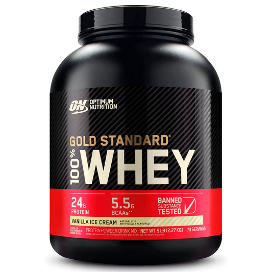 Optimum Nutrition 100% Whey Gold 5 lbs - Vanilla Ice Cream