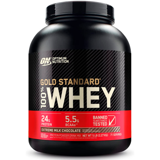 Optimum Nutrition 100% Whey Gold 5 lbs - Extreme Milk Chocolate